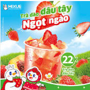 trà đào dâu tây